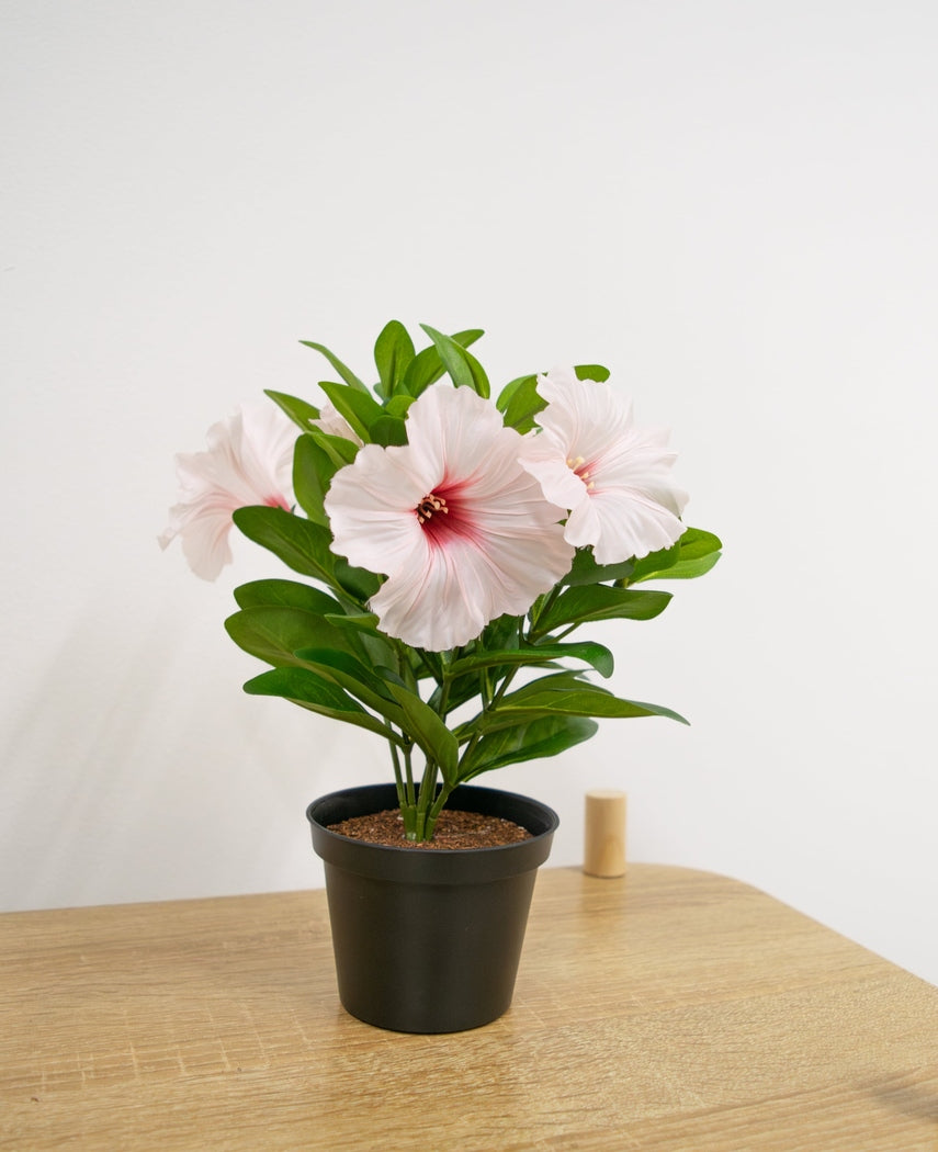 Kunstbloem Petunia plant 25 cm roze