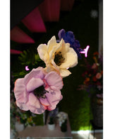 Kunstanemoon Real Touch Blauw Paars 52cm