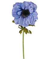 Kunstbloem Anemoon 35 cm blauw