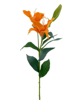 Kunstbloem Lelie Real Touch oranje 95 cm