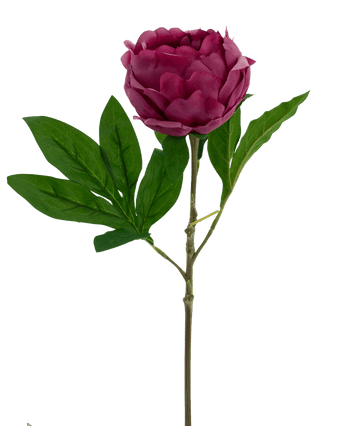 Kunstbloem Lotus pioenroos Real Touch rood 58 cm