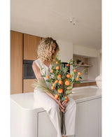 Kunstboeket Happy Mandarine 93 cm