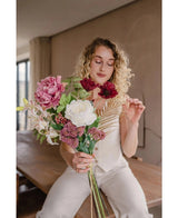 Kunstboeket Zijde Coral Blush 63 cm