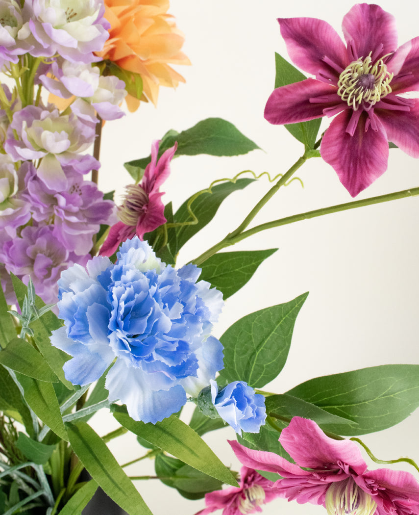 Zijden kunstbloemen boeket Bloom & Glow
