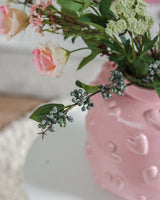 Zijden kunstbloemen boeket Blush Blossom
