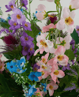 Zijden kunstbloemen boeket Moonlit Meadow