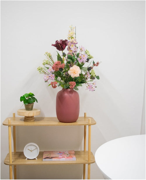 Zijden kunstbloemen boeket Mystic Elegance