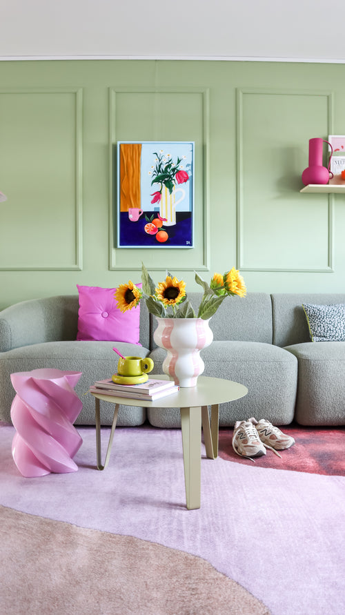 Zijden kunstbloemen boeket Zonnebloem