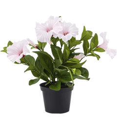 Kunstbloemen in pot