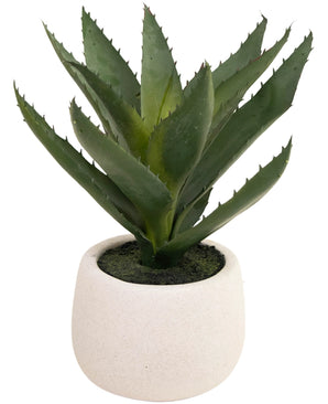 Plante artificielle Aloe Vera 28 cm en pot décoratif