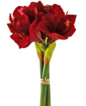 Fleur artificielle Amaryllis rouge 36 cm