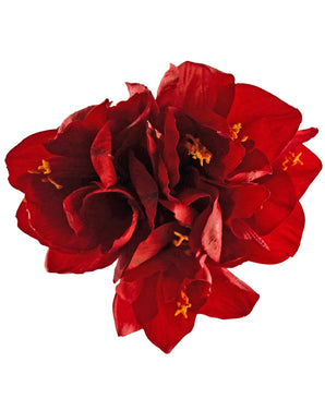 Fleur artificielle Amaryllis rouge 36 cm