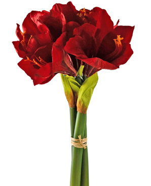 Fleur artificielle Amaryllis rouge 36 cm