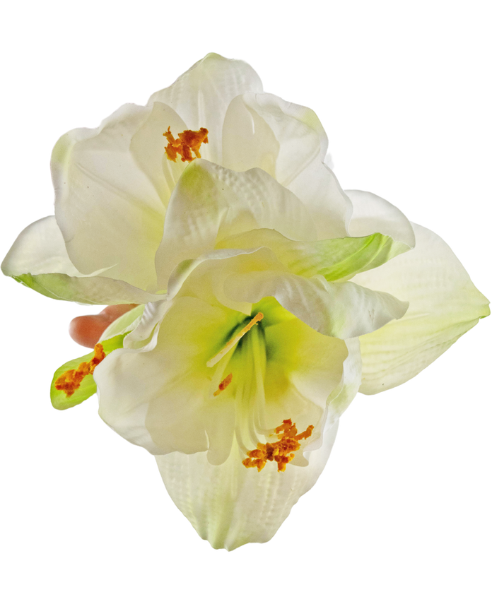 Kunstbloem Amaryllis wit 66 cm