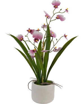 Oncidium artificiel Real Touch 48 cm rose