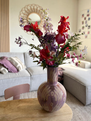 Zijden kunstbloemen boeket Pink Pop