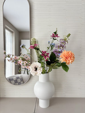 Zijden kunstbloemen boeket Bloom & Glow