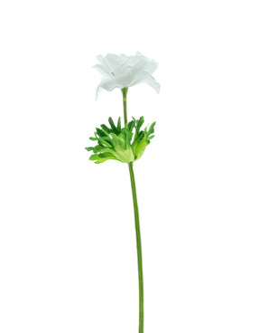 Kunstbloem Anemoon Real Touch Wit 52 cm