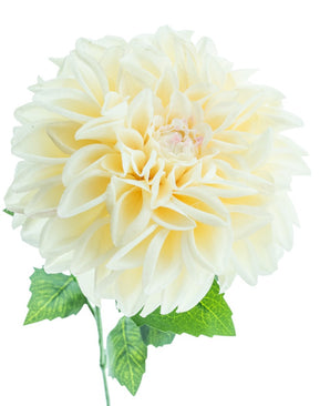 Kunstbloem Dahlia Real Touch Beige 72 cm