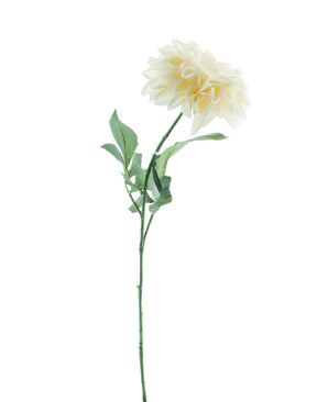 Kunstbloem Dahlia Real Touch Beige 72 cm