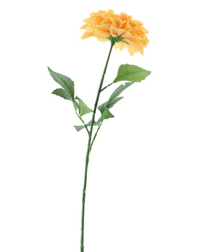 Kunstbloem Dahlia Real Touch Perzik 72 cm