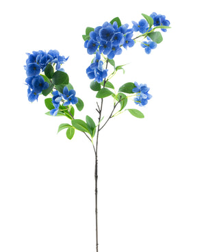 Kunstbloem Sneeuwbal Real Touch Blauw 80 cm