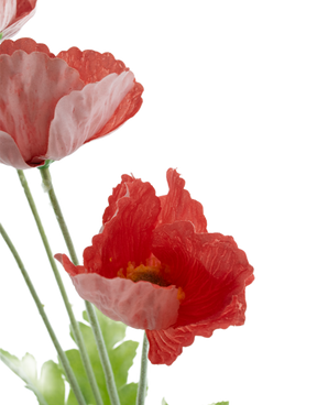 Kunstbloem Poppy Real Touch rood 60 cm