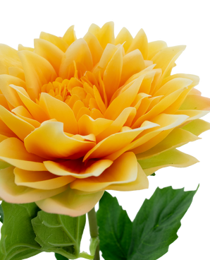 Kunstbloem Dahlia Real Touch geel 54 cm