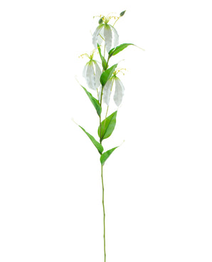 Kunstbloem Gloriosa Real Touch Wit 75 cm