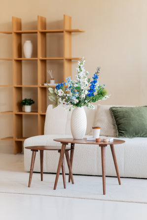 Zijden kunstbloemen boeket Cool Breeze