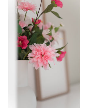 Kunstbloem Dahlia 68 cm roze