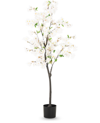 Fleur de cerisier artificielle 150 cm blanche
