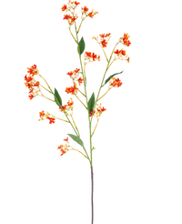 Branche artificielle Daphné Spray 108 cm orange
