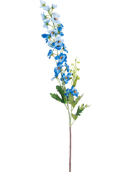 Fleur artificielle Delphinium 79 cm bleu