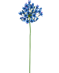 Fleur artificielle Agapanthe 77 cm bleue