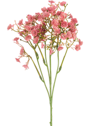 Branche artificielle de gypsophile 48 cm rose vintage