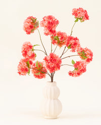 Zijden kunstbloemen boeket Kersenbloesem Koraal
