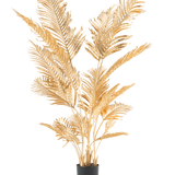 Een Kunstpalm Areca goud 180 cm in een pot.
