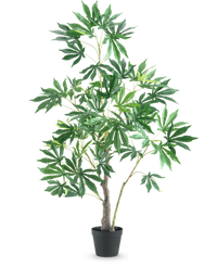 Plante artificielle Chanvre Feuilles de Cannabis 120 cm