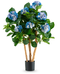 Plante artificielle Hortensia 85 cm bleu