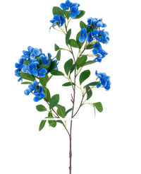 Kunstbloem Sneeuwbal Real Touch Blauw 80 cm