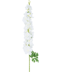 Fleur artificielle Delphinium 105 cm blanche
