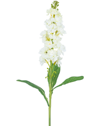 Fleur artificielle Violier 78 cm blanc
