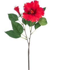 Fleur artificielle Hibiscus 63 cm rouge