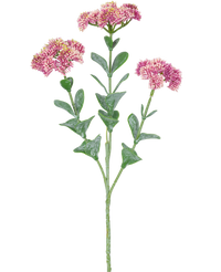 Branche artificielle Sedum 56 cm rose clair