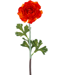 Fleur artificielle Renoncule 51 cm orange foncé