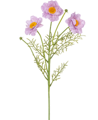 Collier de roses artificielles Real Touch Violet 50cm