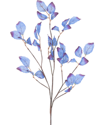 Branche artificielle feuille de pommier 90 cm bleu