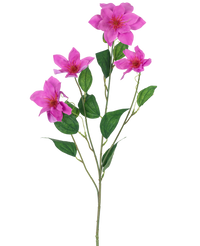 Clématite Artificielle Real Touch Rose 88cm