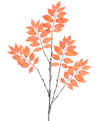 Branche artificielle Fougère ramifiée 83 cm orange